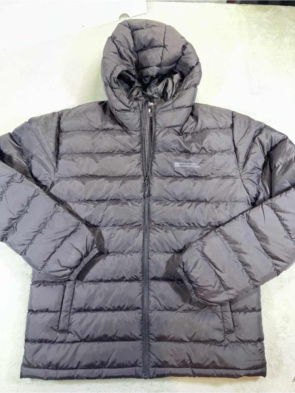 Mountain Warehouse Seasons II Men's Hooded Puffer Jacket Black - Medium